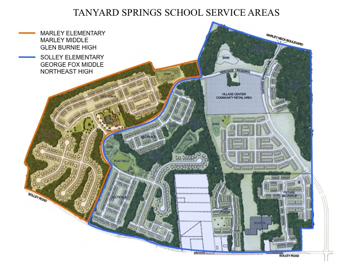 School Districts Tanyard Springs HOA